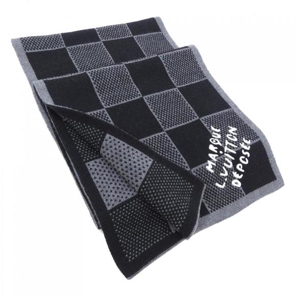 LOUIS VUITTON Black Scarf - Picture 1 of 4